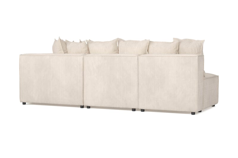Cubo 5-istuttava L-muotoinen Syvä Modulaarikulmasohva Manchester-kankaalla - Beige - Huonekalut - Sohva - Kulmasohva