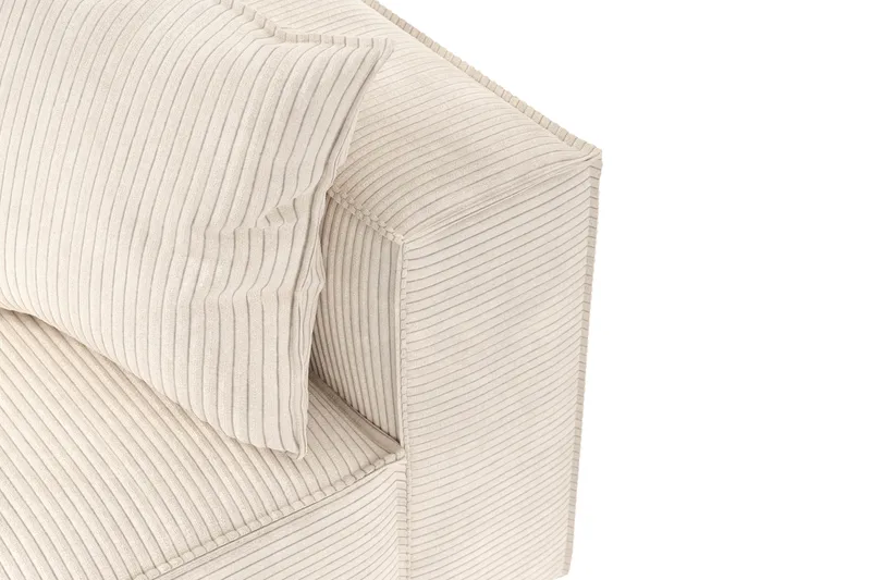 Cubo 5-istuttava L-muotoinen Syvä Modulaarikulmasohva Manchester-kankaalla - Beige - Huonekalut - Sohva - Kulmasohva