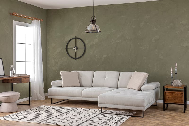Divaanisohva 3:n ist Caboolture - Beige - Huonekalut - Sohva - Kulmasohva