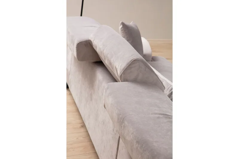 Divaanisohva 3:n ist Janavia - Harmaa - Huonekalut - Sohva - Kulmasohva - Kulmadivaanisohva