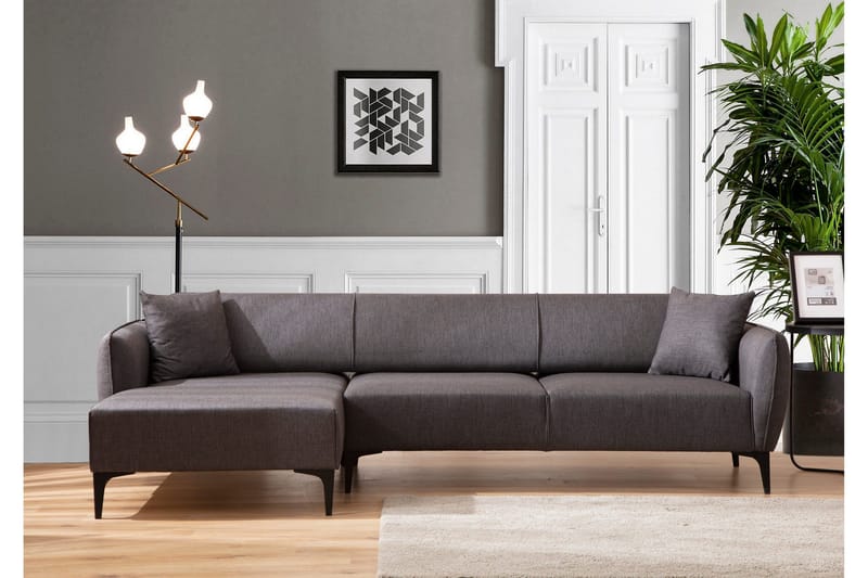 Divaanisohva 3:n ist Wangaratta - Tummanharmaa - Huonekalut - Sohva - Kulmasohva - Kulmadivaanisohva
