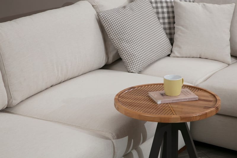 Divaanisohva Portiella - Beige - Huonekalut - Sohva - Kulmasohva - Kulmadivaanisohva