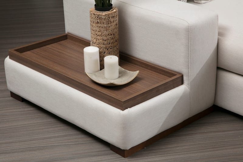 Divaanisohva Portiella - Beige - Huonekalut - Sohva - Kulmasohva - Kulmadivaanisohva