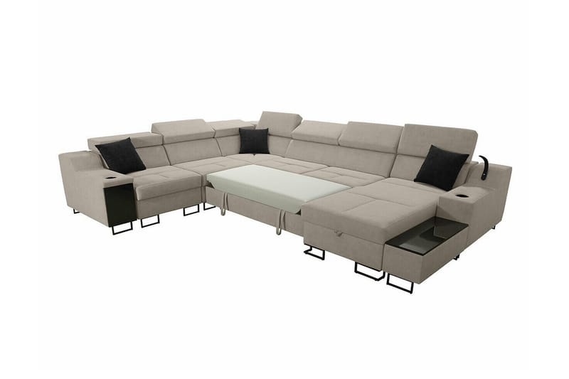 Galbally 5-sits Hörnsoffa Black - Huonekalut - Sohva - Kulmasohva