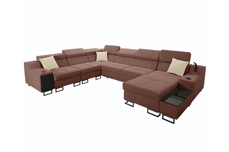 Galbally 5-sits Hörnsoffa Brown, undefined