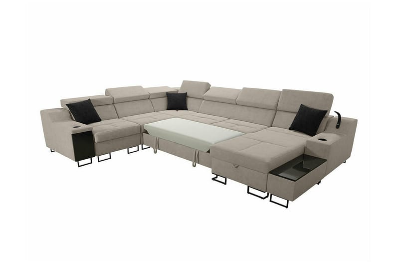 Galbally 5-sits Hörnsoffa Brown - Huonekalut - Sohva - Kulmasohva