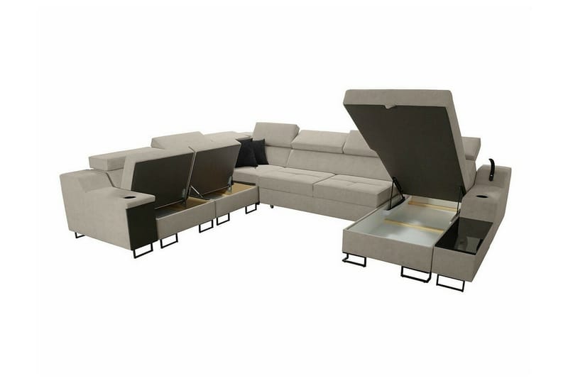 Galbally 5-sits Hörnsoffa Dark blue - Huonekalut - Sohva - Kulmasohva