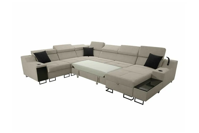 Galbally 5-sits Hörnsoffa Dark blue - Huonekalut - Sohva - Kulmasohva