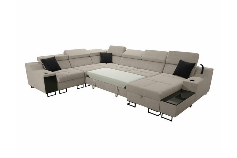 Galbally 5-sits Hörnsoffa Dark green - Huonekalut - Sohva - Kulmasohva