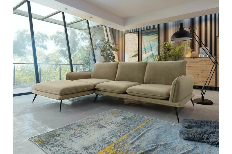 Graystone 3-sits Hörnsoffa beige - Huonekalut - Sohva - Kulmasohva