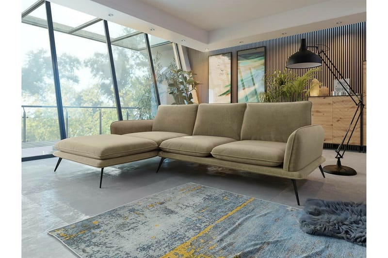 Graystone 3-sits Hörnsoffa beige - Huonekalut - Sohva - Kulmasohva - Kulmadivaanisohva