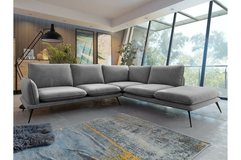 Graystone 4-sits Hörnsoffa Grey - Huonekalut - Sohva - Kulmasohva