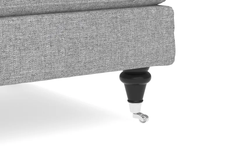 Howard Classic 6-istuttava L-muotoinen Kulmasohva Kangas - Harmaa - Huonekalut - Sohva - Kulmasohva - Howard-kulmasohva