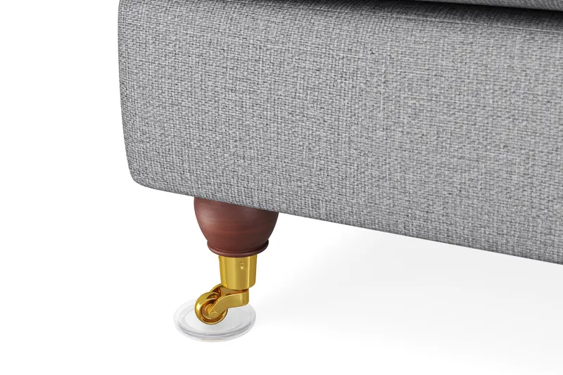 Howard Lyx 6-istuttava Oikeakätinen L-muotoinen Kulmasohva Kangas - Vaaleanharmaa - Huonekalut - Sohva - Kulmasohva - Howard-kulmasohva