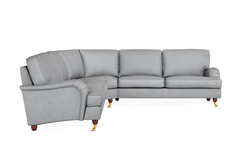 Howard Lyx 6-istuttava Oikeakätinen L-muotoinen Kulmasohva Kangas, Vaaleanharmaa