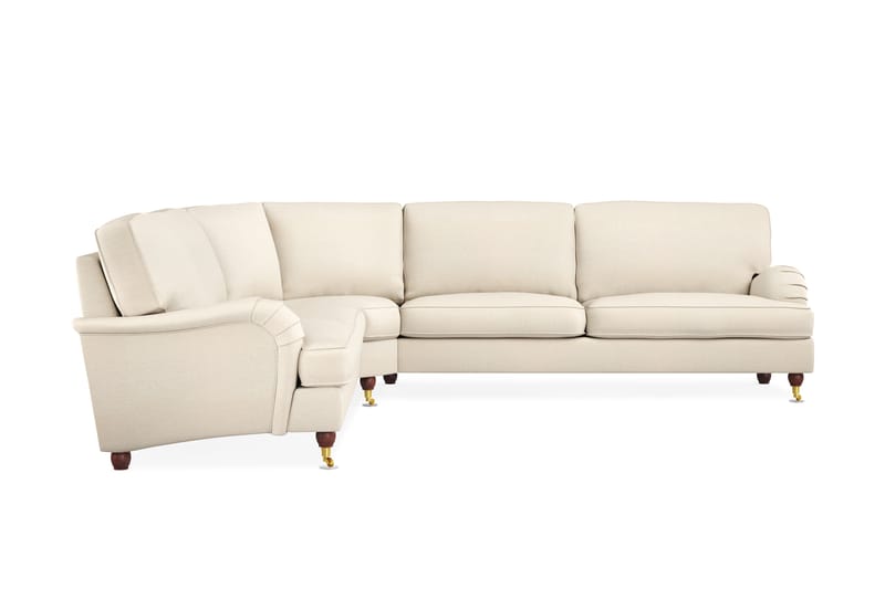 Howard Lyx 6-istuttava Vasenkätinen L-muotoinen Kulmasohva Kangas - Beige - Huonekalut - Sohva - Kulmasohva - Howard-kulmasohva