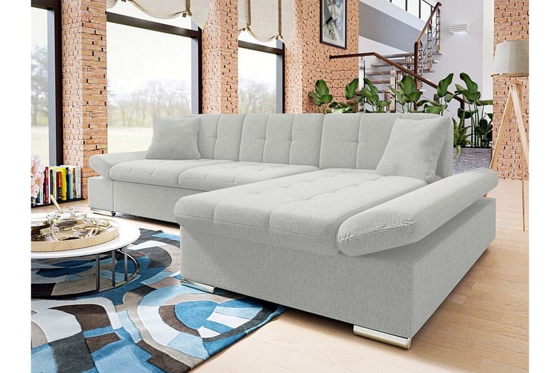 Kintore 3-sits Hörnsoffa Ljusgrå - Huonekalut - Sohva - Kulmasohva