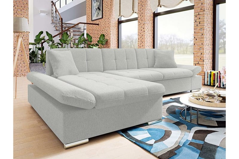 Kintore 3-sits Hörnsoffa Ljusgrå - Huonekalut - Sohva - Kulmasohva
