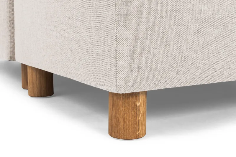 Crazy 6-istuttava Vasenkätinen U-muotoinen Large Kulmasohva Divaanilla Kankaalla - Beige - Huonekalut - Sohva - Kulmasohva