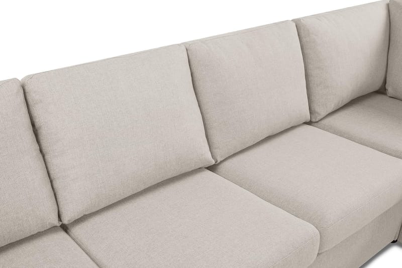 Crazy 6-istuttava Vasenkätinen U-muotoinen Large Kulmasohva Divaanilla Kankaalla - Beige - Huonekalut - Sohva - Kulmasohva - Kulmadivaanisohva