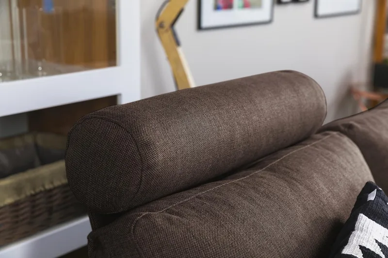 Crazy 7-istuttava Käännettävä L-muotoinen XX-Large Kulmasohva Kankaalla - Ruskea - Huonekalut - Sohva - Kulmasohva - Kulmadivaanisohva