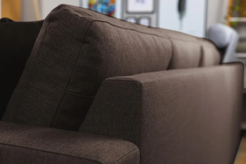 Crazy 7-istuttava Käännettävä L-muotoinen XX-Large Kulmasohva Kankaalla - Ruskea - Huonekalut - Sohva - Kulmasohva - Kulmadivaanisohva