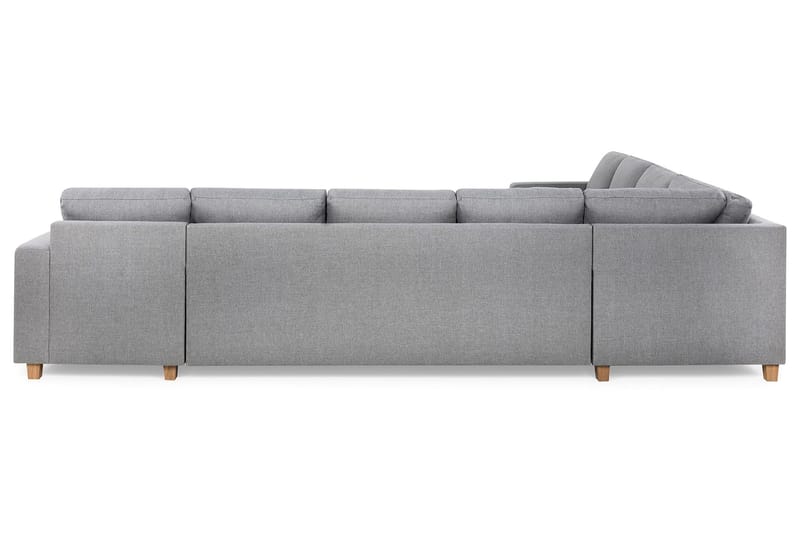 Crazy 7-istuttava Oikeakätinen U-muotoinen XX-Large Kulmasohva Divaanilla Kankaalla - Harmaa - Huonekalut - Sohva - Kulmasohva - Kulmadivaanisohva