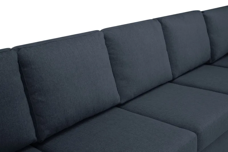 Crazy 7-istuttava Oikeakätinen U-muotoinen XX-Large Kulmasohva Divaanilla Kankaalla - Tummansininen - Huonekalut - Sohva - Kulmasohva - Kulmadivaanisohva