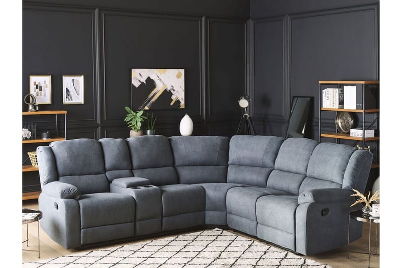 Kulmasohva 5 ist säädettävä Harmaa Rokke - Grå - Huonekalut - Sohva - Mekanismisohva