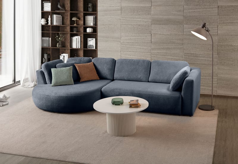 Kulmasohva Atelier Del Sofa Venezia Left (310 x 75 x 105 cm) Laivastonsininen - Laivastonsininen - Huonekalut - Sohva - Kulmasohva