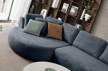 Kulmasohva Atelier Del Sofa Venezia Left (310 x 75 x 105 cm) Laivastonsininen - Laivastonsininen - Huonekalut - Sohva - Kulmasohva
