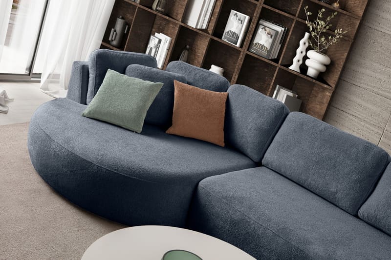 Kulmasohva Atelier Del Sofa Venezia Left (310 x 75 x 105 cm) Laivastonsininen - Laivastonsininen - Huonekalut - Sohva - Kulmasohva