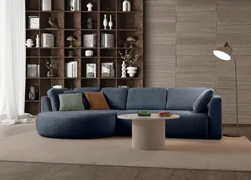 Kulmasohva Atelier Del Sofa Venezia Left (310 x 75 x 105 cm) Laivastonsininen - Laivastonsininen - Huonekalut - Sohva - Kulmasohva
