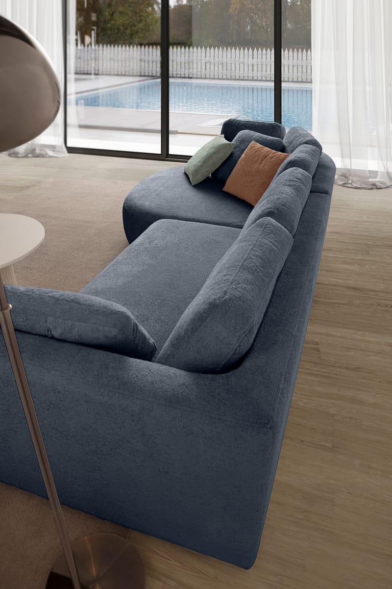 Kulmasohva Atelier Del Sofa Venezia Left (310 x 75 x 105 cm) Laivastonsininen - Laivastonsininen - Huonekalut - Sohva - Kulmasohva