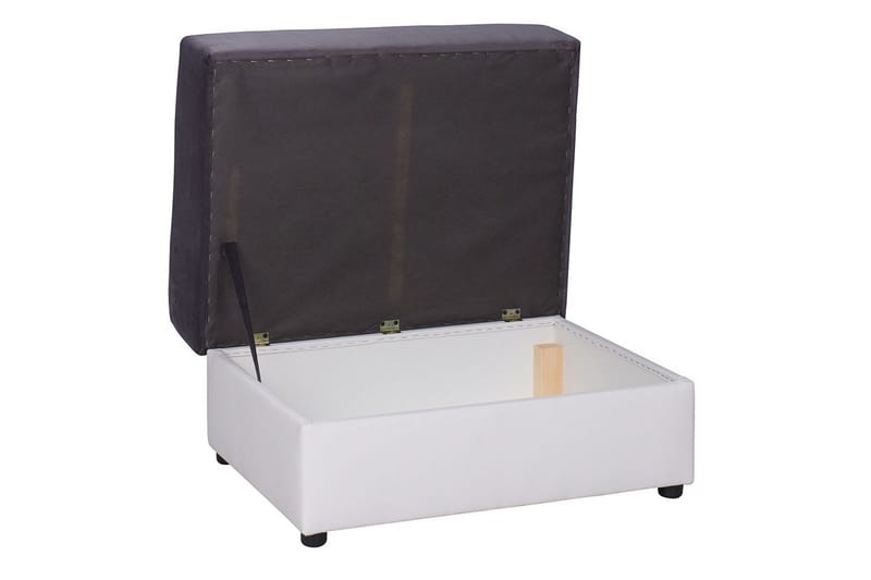 Kulmasohva Barriga - Valkoinen/Harmaa - Huonekalut - Sohva - Vuodesohva - Kulmavuodesohva