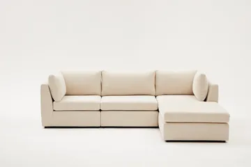Kulmasohva Bulmaca 3:n ist - Beige - Huonekalut - Sohva - Divaanisohva - 4 istuttava sohva divaanilla