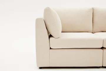 Kulmasohva Bulmaca 3:n ist - Beige - Huonekalut - Sohva - Divaanisohva - 4 istuttava sohva divaanilla