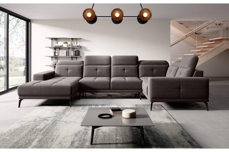 Kulmasohva divaanilla Hagami - Harmaa - Huonekalut - Sohva - Kulmasohva - Kulmadivaanisohva