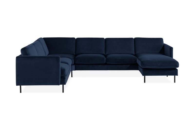 Kulmasohva Elion divaanilla Oikea Sametti, Sininen