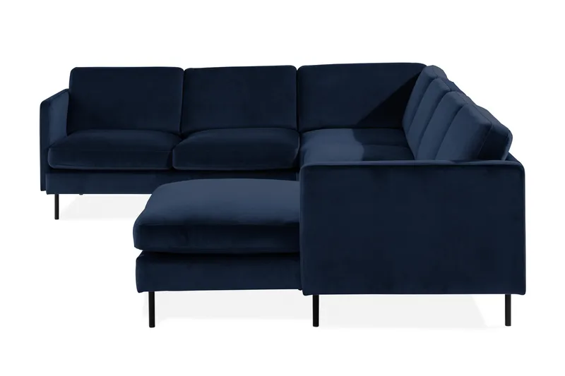 Kulmasohva Elion divaanilla Oikea Sametti - Sininen - Huonekalut - Sohva - Kulmasohva - Kulmadivaanisohva