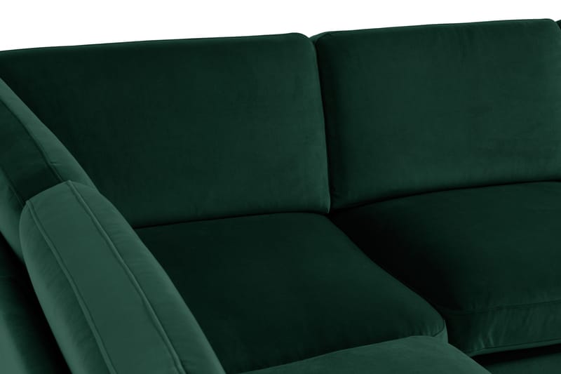 Kulmasohva Elion divaanilla Oikea Sametti - Vihreä - Huonekalut - Sohva - Kulmasohva - Kulmadivaanisohva