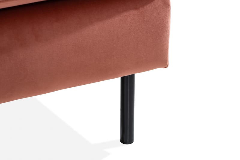 Kulmasohva Elion divaanilla Vasen Sametti - Roosa - Huonekalut - Sohva - Kulmasohva - Kulmadivaanisohva