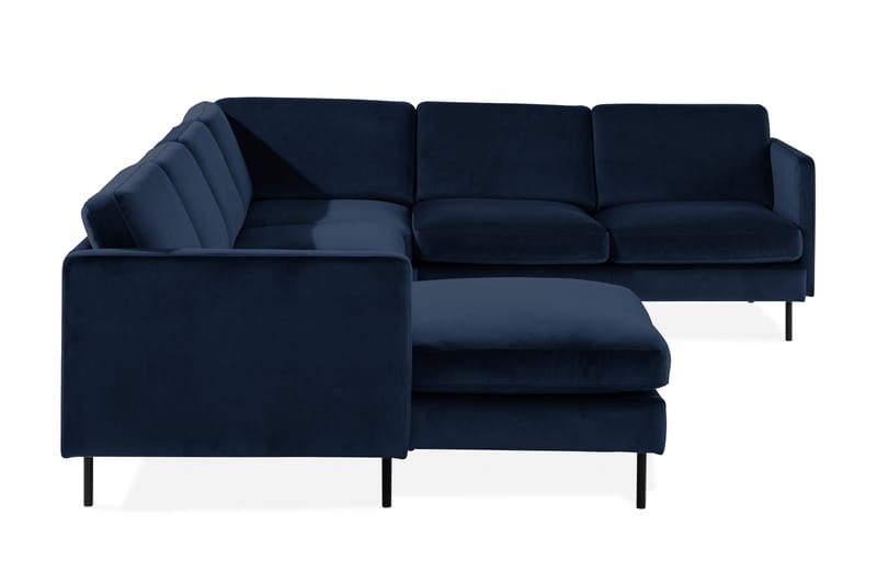 Kulmasohva Elion divaanilla Vasen Sametti - Sininen - Huonekalut - Sohva - Kulmasohva - Kulmadivaanisohva