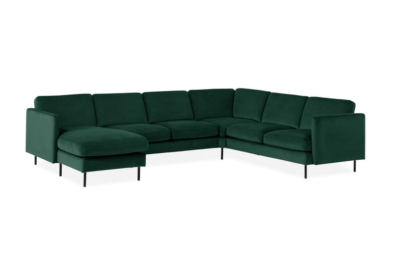 Kulmasohva Elion divaanilla Vasen Sametti - Vihreä - Huonekalut - Sohva - Kulmasohva - Kulmadivaanisohva