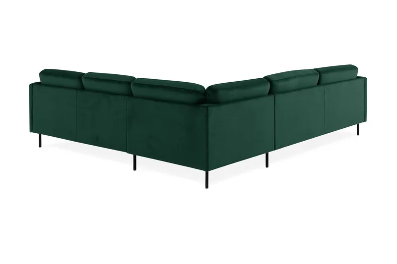 Kulmasohva Elion Large Sametti - Vihreä - Huonekalut - Sohva - Kulmasohva