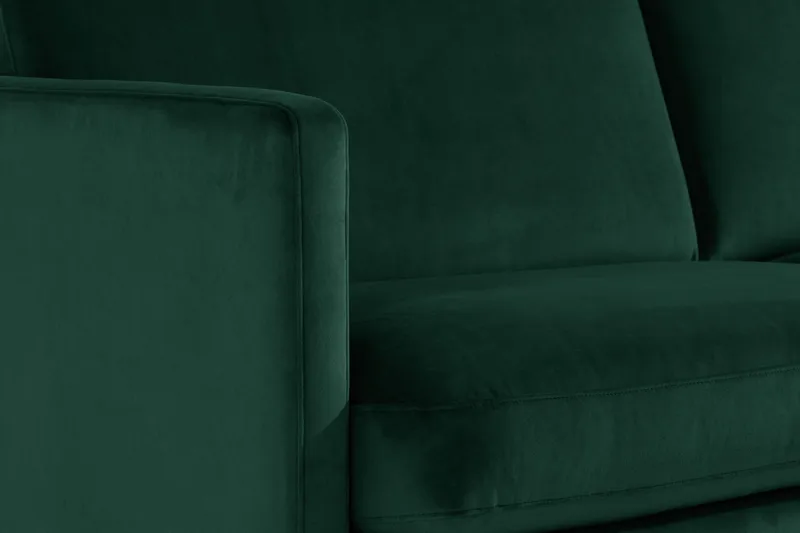 Kulmasohva Elion Large Sametti - Vihreä - Huonekalut - Sohva - Kulmasohva