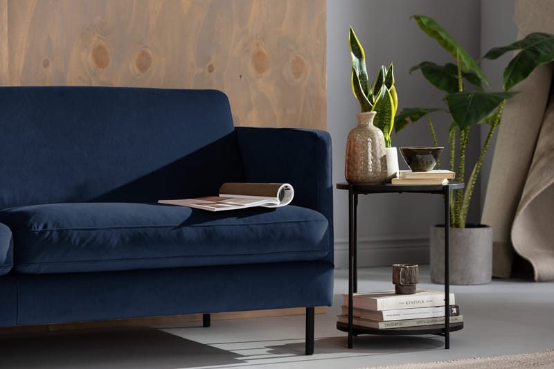 Kulmasohva Elion Sametti - Sininen - Huonekalut - Sohva - Kulmasohva