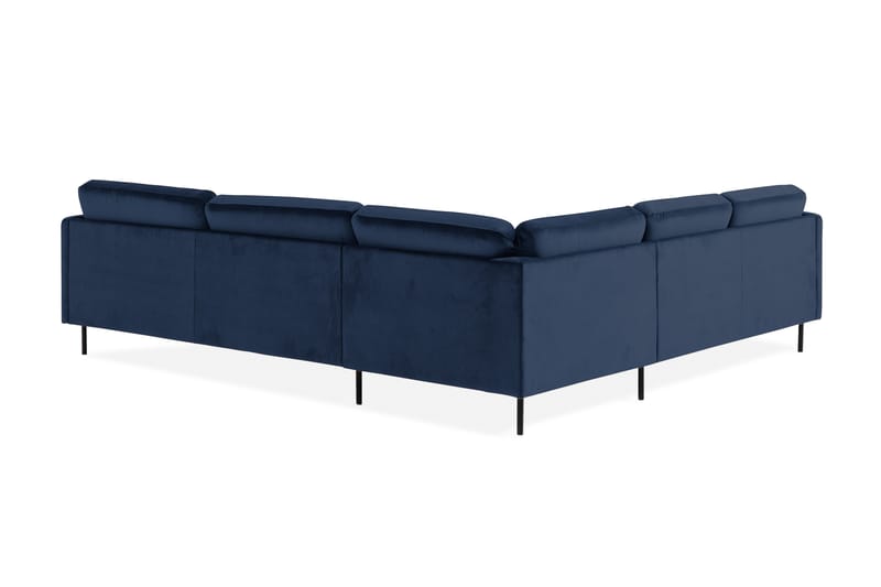 Kulmasohva Elion Sametti - Sininen - Huonekalut - Sohva - Kulmasohva