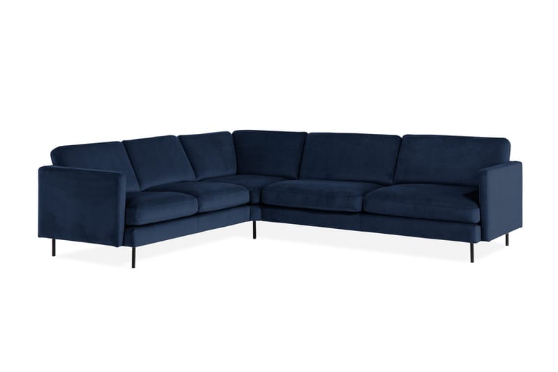 Kulmasohva Elion Sametti - Sininen - Huonekalut - Sohva - Kulmasohva
