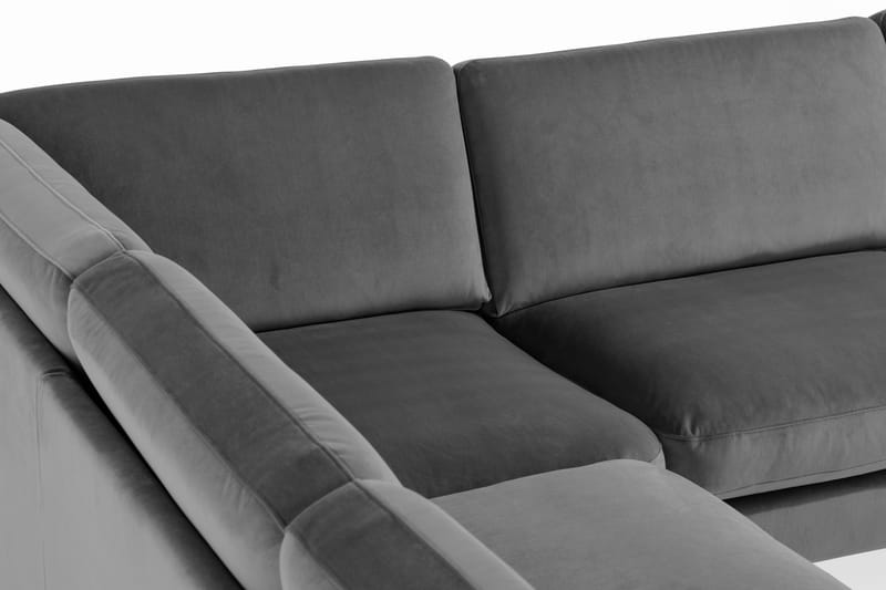 Kulmasohva Elion Sametti - Vaaleanharmaa - Huonekalut - Sohva - Kulmasohva